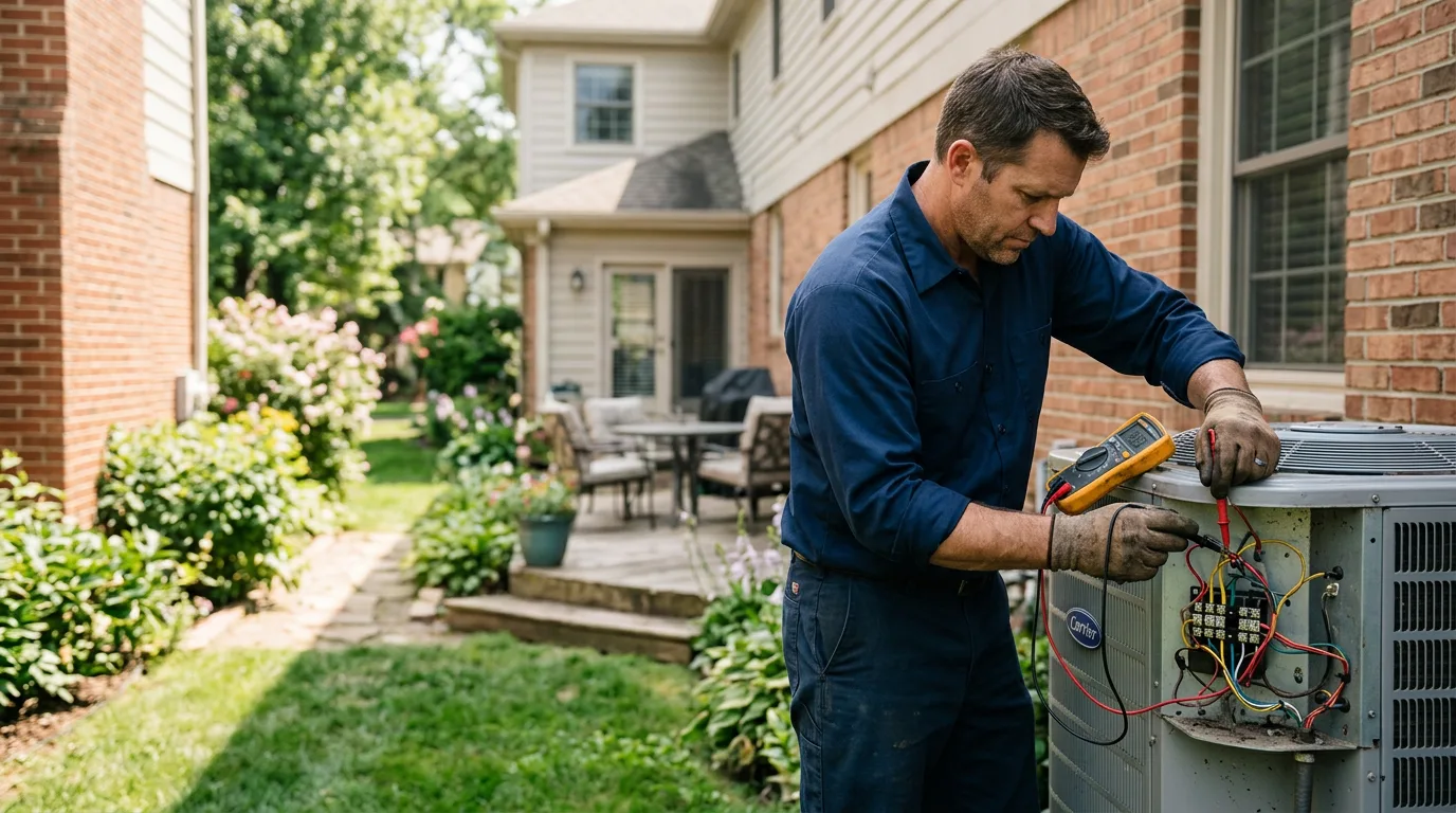 HVAC technician working near Valley Falls, NY
